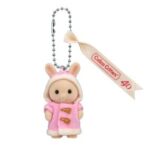 Fluffy Parka Milk Rabbit Baby Key Chain - Image 2