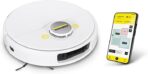 Kärcher Vacuuming Robot RCV 5 with Mop Function, Remote Control via App, LiDar Navigation, Dual Laser and AI, Floor Mapping, Obstacle Recognition, 5000pa, 120 min Run Time, for Hard Floors and Carpets