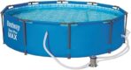 Bestway BW56408GB Steel Pro Max Swimming Pool with Pump, Blue, 10 ft x 30-Inch Round Frame Swimming Pool with Filter Pump, 4678 liters, Steel Pro Max, 30 Inch Deep, 10 ft - Image 4