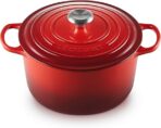 Le Creuset Enameled Cast Iron Signature Deep Round Oven, 6.5 qt., Cerise - Image 2