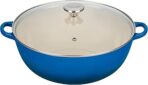 Le Creuset Enameled Cast Iron Chef's Oven with Glass Lid, 7.5 qt., Marseille