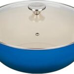 Le Creuset Enameled Cast Iron Chef's Oven with Glass Lid, 7.5 qt., Marseille
