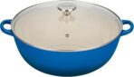 Le Creuset Enameled Cast Iron Chef's Oven with Glass Lid, 7.5 qt., Marseille - Image 3