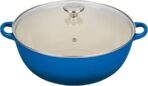Le Creuset Enameled Cast Iron Chef's Oven with Glass Lid, 7.5 qt., Marseille - Image 2