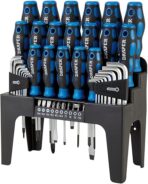 Draper 44 Piece Precision Screwdriver Hex Key and Bit Set | Soft Grip Drivers Hand Tools | DIY and Professional Kit | Tool Stand | Magnetic Tips | 81294 - Image 3