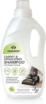 Daewoo Carpet & Upholstery Shampo with Anti-Allergen Formula (1,5 Litres), Professional Carpet Cleaning for Home and Commercial Use, Sustainable and Pet Safe Formula 1.5 l