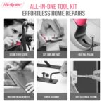 13pc Pink Compact DIY Hand Tool Kit Set for Household and Office Repairs. In a Portable Box Case - Image 3