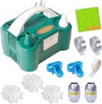 PartyWoo 110V 600W Electric Balloon Pump, Portable Balloon Inflator, Dual Nozzle Air Pump for Balloon Garland - Image 4