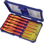 Faithfull VDE Precision Screwdriver Set – 6 Piece Kit with Slotted & Phillips Tips, Slip-Resistant Soft-Grip Handles with Revolving Body – BS EN60900:2012, 1000V Working Limit - Image 2