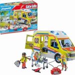 Playmobil 71202 City Life Ambulance with Lights and Sound, toy playset suitable for ages 4+