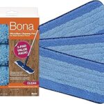 Bona Mop Microfiber Cleaning Pad for Hardwood & Hard Surface Floors - Value 3-Pack - For Use With Bona Mops - Dual Zone Cleaning