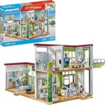 Playmobil 71615 Modern Hospital - Action Heroes - Includes Four Characters and Medical Equipment - Ages 4 and Above