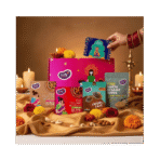 Snacks & Sweets Gift Hamper Jowar Chocochip Laddo 250gms, Ragi Chocolate Laddoo 250 gms, Almond Choco Cake Mix 60gms, White Sesame Chutney Powder 50 gms, Mixed Dry Fruits Pouch 50 gms & Greeting Card (Diwali Gift Hamper)