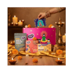 Snacks & Sweets Gift Hamper Sathu Badam Laddo 250 gms, Dry Fruit Jaggery Cookies 86 gms, White Sesame Seeds Chutney Powder 50 gms, Mixed Dry Fruits Pouch 50 gms & Greeting Card (Diwali Hamper)