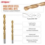 Set di 10 estrattori per viti danneggiate al Cr-Mo e punte da trapano HSS per dimensioni da 1#-9mm a 5#-13mm con filettatura grossa - Image 6