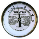 3in Dial Thermometer, Back Connected, 0/50 Maple Syrup, 1/4" NPT, 12in Stem