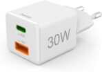 Hama Fast Charger USB (Multiple Charger, USBC, USBA, Universal Charger Mobile Phone Tablet, Power Plug Quick Charge, Power Delivery/Quick Charge 3.0, Quick Charger, 30 W) - Image 3