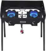 Camplux Camping Stove 2 Burners, Propane Burner 260,000 BTU, Heavy Duty Gas Stoves for Outdoor Cooking - Image 6