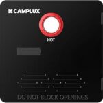 CAMPLUX RV Water Heater Door 15 x 15 Inches, RV Water Heater Access Cover for 4/6 Gallons RV Tank Water Heater, Black