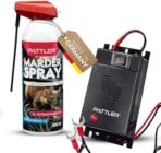 PATTLER Marten Repellent Set - Marten Deterrent Car Ultrasonic and Marten Spray Car 400 ml Marten Protection for Engine Compartment and Garage. Combination for Marten Repellent Car