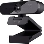 Trust Taxon 2K QHD Webcam Made of 85% Recycled Plastic, 2560 x 1440p USB Camera PC with Cover, Auto Focus, Wide Angle, 2 Microphones, Video Camera for Conferences, Video Calls, Skype, Teams, Zoom