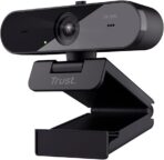 Trust Taxon 2K QHD Webcam Made of 85% Recycled Plastic, 2560 x 1440p USB Camera PC with Cover, Auto Focus, Wide Angle, 2 Microphones, Video Camera for Conferences, Video Calls, Skype, Teams, Zoom - Image 2