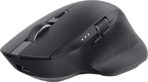 Trust Ozaa+ Wireless Mouse Bluetooth + 2.4 GHz, Programmable Multiple Devices Wireless Mouse, Side Mouse Wheel, 60% Recycled Plastic, Rechargeable Quiet Bluetooth Mouse, Laptop, Computer, Mac, Black