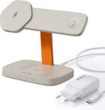 Canyon 3-in-1 Hexagon WCS310 Wireless Charger, Charging Station for Apple Watch and iPhone - Wireless Charger Compatible with iPhone 16 15 14 13 12 Series, Travel Charging Station with 20 W Adapter - Image 5