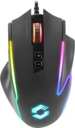 Speedlink DECUS NX RGB Gaming Mouse with Cable, up to 12800 dpi, Programmable, Continuous Fire Button, USB Wired Coated, 1000Hz Polling Rate, Black - Image 3