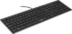 SPEEDLINK Riva Scissor Elegant Metal Casing, Quiet Keyboard Flat Keys, PC Keyboard with USB Cable, Durable Scissors Switches, Wired, German Layout QWERTZ, Black - Image 7