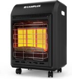 CAMPLUX 18,000 BTU Outdoor Propane Heater with ODS & Tip-over Protection, 3-Setting LP Gas Patio Heater with Regulator & Hose for Garage, Courtyards and Construction Sites, Warm Area up to 450 Sq.Ft - Image 2