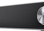 Trust Arys Soundbar, PC speaker, USB operation, 12 W peak power, 3.5 mm AUX connection, computer speakers for PC, monitor, laptop, TV, music - Black