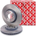 Febi Bilstein 24384 Brake Disc Set (Front, 2 Brake Discs), Interior Vented, Number of Holes 5 - Image 2